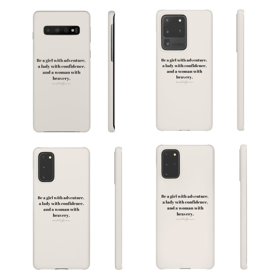 Be a girl with adventure, a lady with confidence - Phone Case