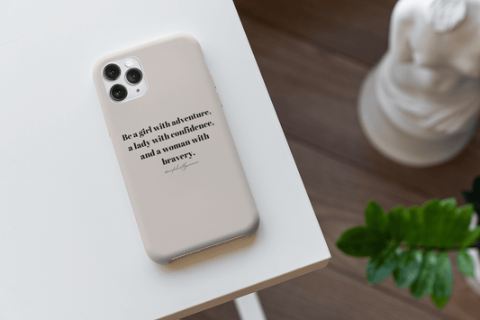 Be a girl with adventure, a lady with confidence - Phone Case